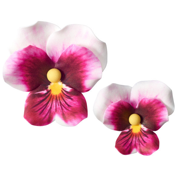 Pink Pansies Assortment Gum Paste Flowers Sale