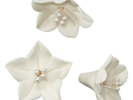 White Agapanthus Gum Paste Flowers on Sale