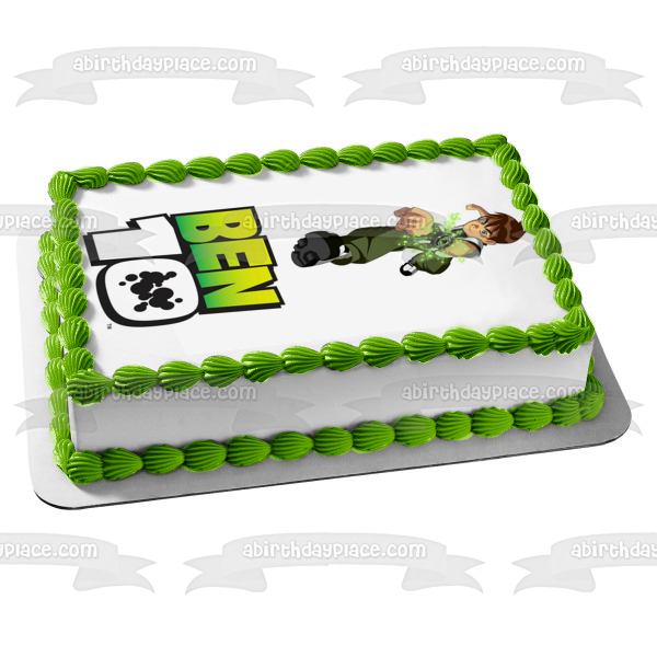 Ben 10 Logo Action Ben Tennyson Omnitrix Edible Cake Topper Image ABPID52617 For Cheap