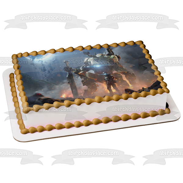 Titanfall Titan Pilot Sci Fi Shooter Multiplayer Gaming Edible Cake Topper Image ABPID52776 Online Hot Sale