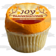 Joy of Thanksgiving God Is Good Fall Colored Leaves Edible Cake Topper Image ABPID52734 Online now