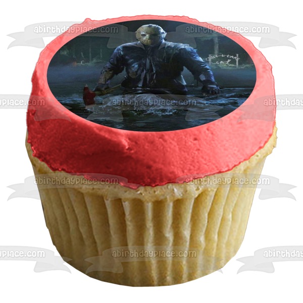 Jason Friday the 13th Classic Horror Movie Edible Cake Topper Image ABPID52782 Discount