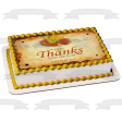 Happy Thanksgiving  Offer Thanks Unto the Lord Timothy 2:15  Fall Colored Leaves Edible Cake Topper Image ABPID52730 For Discount