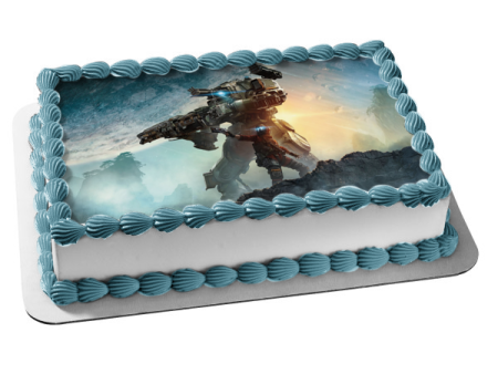 Titanfall Titan Pilot Sci Fi Gaming Shooter Edible Cake Topper Image ABPID52778 Cheap