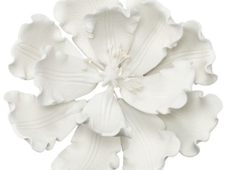 White Peony Gum Paste Flowers For Sale