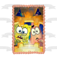 SpongeBob SquarePants Patrick Happy Halloween Scary Jack-O-Lantern Edible Cake Topper Image ABPID52705 For Cheap