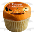 Happy Halloween Flying Witch on a Broomstick Scary Jack-O-Lanterns Edible Cake Topper Image ABPID52672 For Cheap