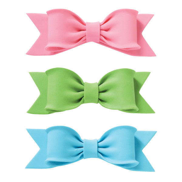 Pastel Assortment Gum Paste Bows on Sale