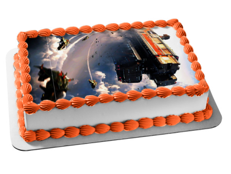 Titanfall 2 Spaceship Sci Fi Shooter Gaming Edible Cake Topper Image ABPID52779 on Sale