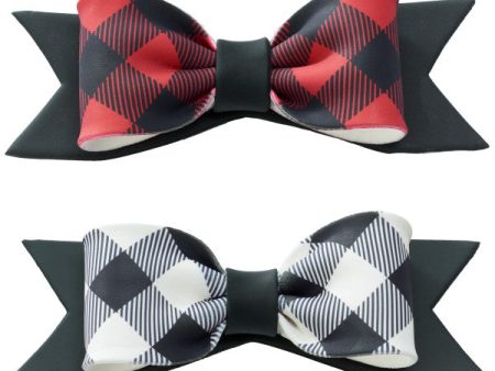 Buffalo Plaid Gum Paste Bows Fashion