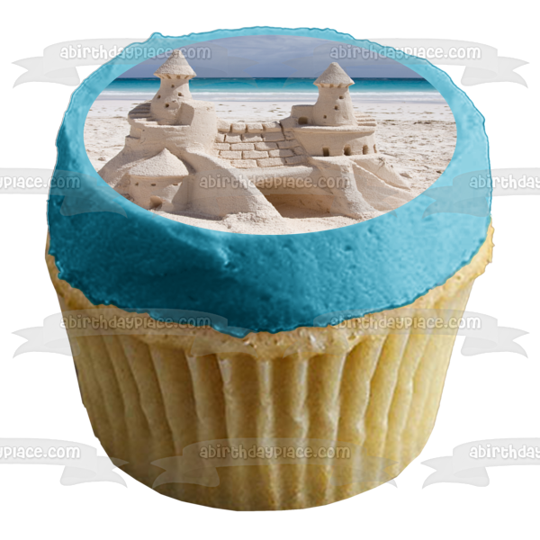 Beach Sand Castle Edible Cake Topper Image ABPID52611 For Sale