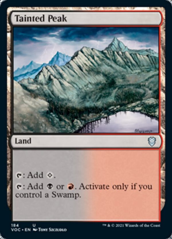 Tainted Peak [Innistrad: Crimson Vow Commander] Discount