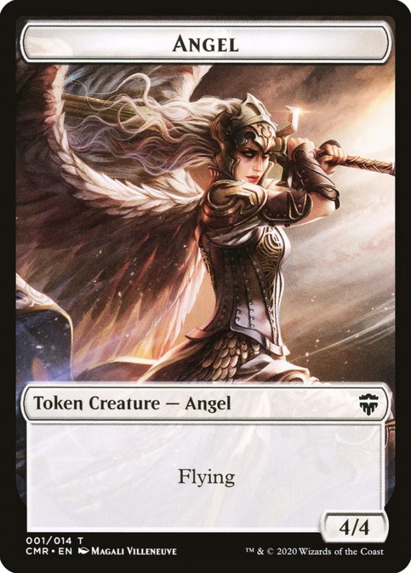 Angel    Elf Warrior Token [Commander Legends Tokens] Hot on Sale