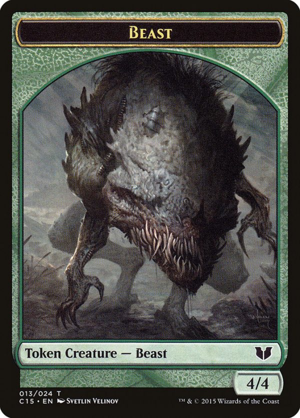 Beast    Snake (017) Double-Sided Token [Commander 2015 Tokens] Supply