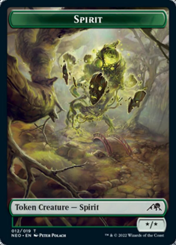 Spirit Token (012) [Kamigawa: Neon Dynasty Tokens] Cheap