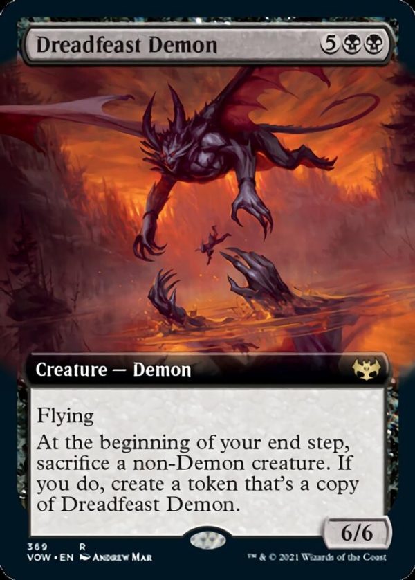 Dreadfeast Demon (Extended) [Innistrad: Crimson Vow] Fashion