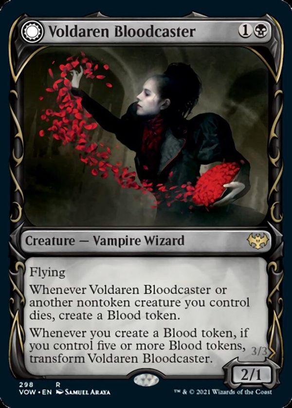 Voldaren Bloodcaster    Bloodbat Summoner (Showcase Fang Frame) [Innistrad: Crimson Vow] Online Hot Sale