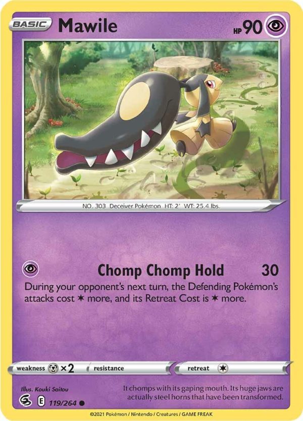 Mawile (119 264) [Sword & Shield: Fusion Strike] For Sale