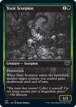 Toxic Scorpion [Innistrad: Double Feature] For Discount