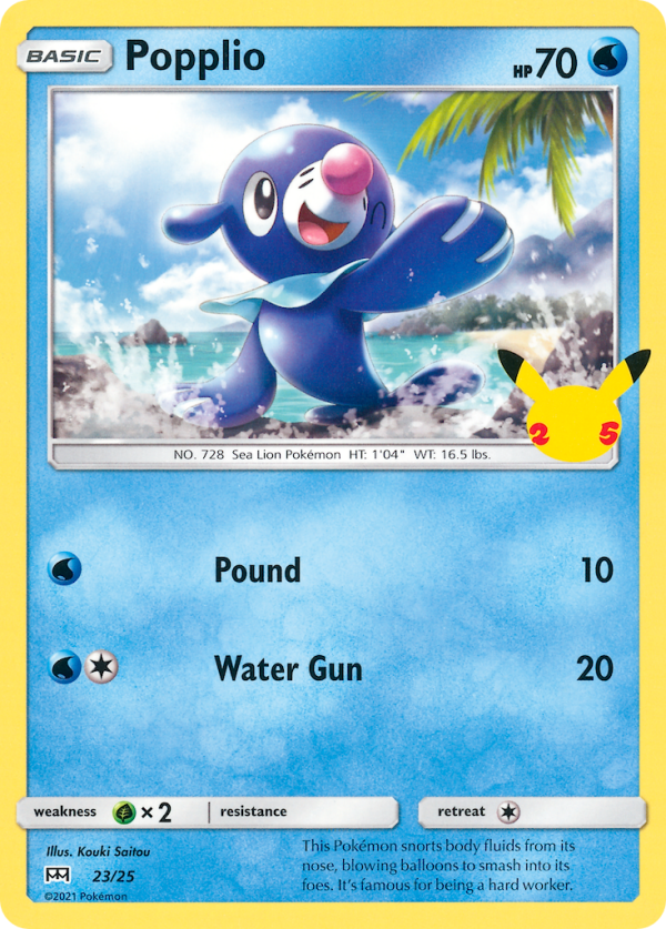 Popplio (23 25) [McDonald s 25th Anniversary] Sale