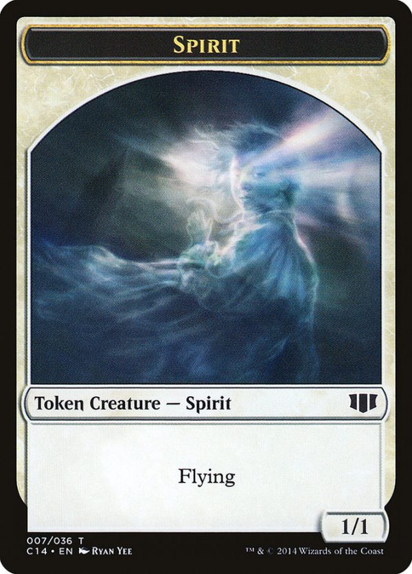 Soldier    Spirit Double-sided Token [Commander 2014 Tokens] For Discount