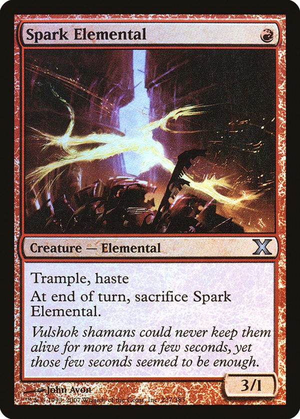 Spark Elemental (Premium Foil) [Tenth Edition] For Discount