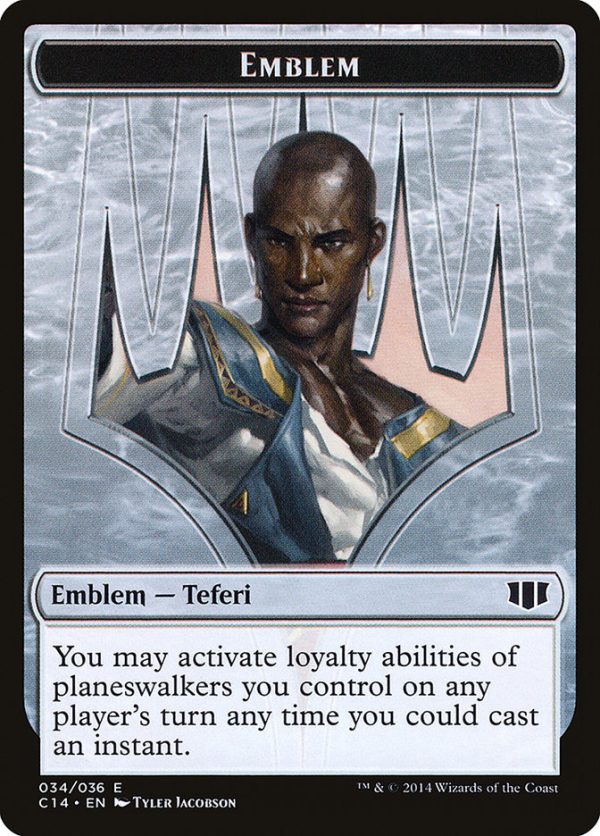 Teferi, Temporal Archmage Emblem    Zombie (011 036) Double-sided Token [Commander 2014 Tokens] Discount