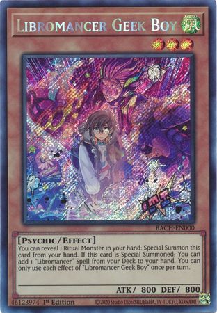 Libromancer Geek Boy [BACH-EN000] Secret Rare Online