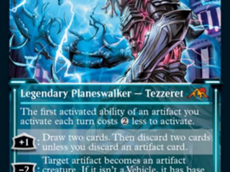 Tezzeret, Betrayer of Flesh (Showcase) (Foil Etched) [Kamigawa: Neon Dynasty] For Sale