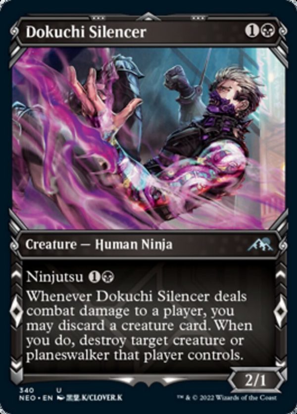 Dokuchi Silencer (Showcase Ninja) [Kamigawa: Neon Dynasty] Online now