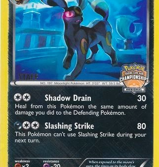 Umbreon (60 108) (Regional Championship Promo Staff) [Black & White: Dark Explorers] For Discount