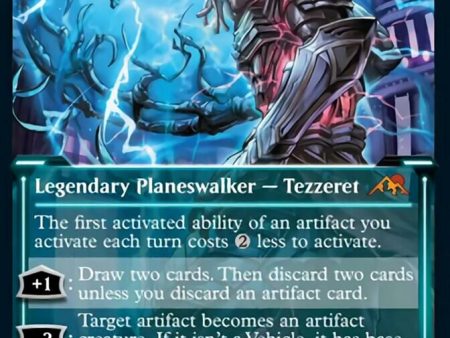 Tezzeret, Betrayer of Flesh (Showcase Soft Glow) [Kamigawa: Neon Dynasty] For Cheap