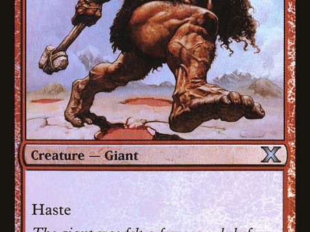 Thundering Giant (Premium Foil) [Tenth Edition] For Sale