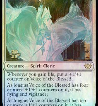 Voice of the Blessed [Innistrad: Crimson Vow Prerelease Promos] Hot on Sale