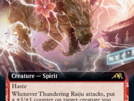 Thundering Raiju (Extended Art) [Kamigawa: Neon Dynasty] Online Hot Sale