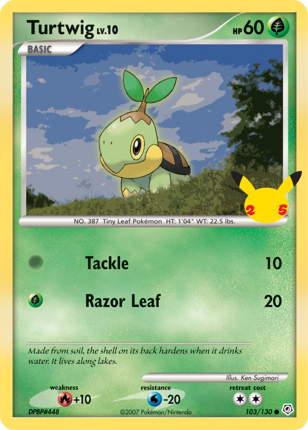 Turtwig (103 130) (Jumbo Card) [First Partner Pack] For Discount