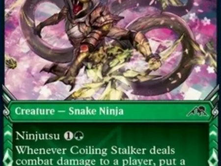 Coiling Stalker (Showcase Ninja) [Kamigawa: Neon Dynasty] Supply