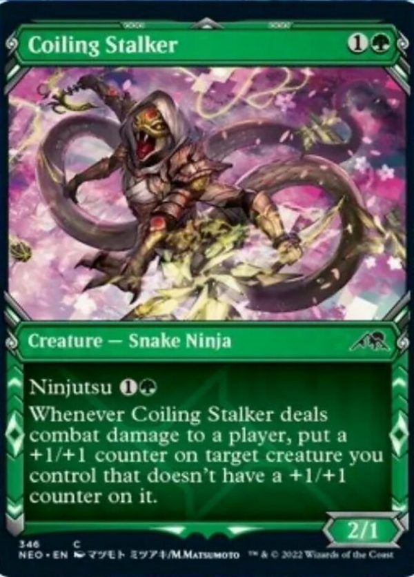 Coiling Stalker (Showcase Ninja) [Kamigawa: Neon Dynasty] Supply