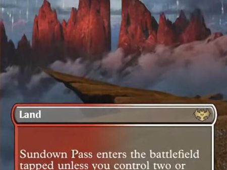 Sundown Pass (Borderless) [Innistrad: Crimson Vow] Online now