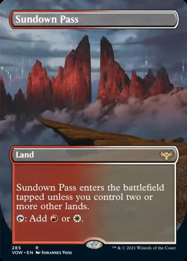 Sundown Pass (Borderless) [Innistrad: Crimson Vow] Online now