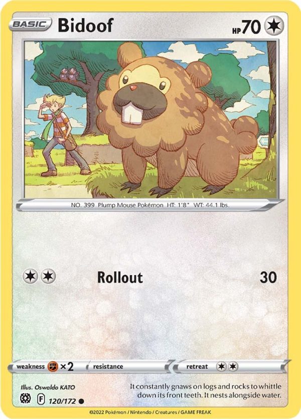 Bidoof (120 172) [Sword & Shield: Brilliant Stars] Online Hot Sale