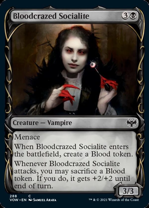 Bloodcrazed Socialite (Showcase Fang Frame) [Innistrad: Crimson Vow] Online Sale