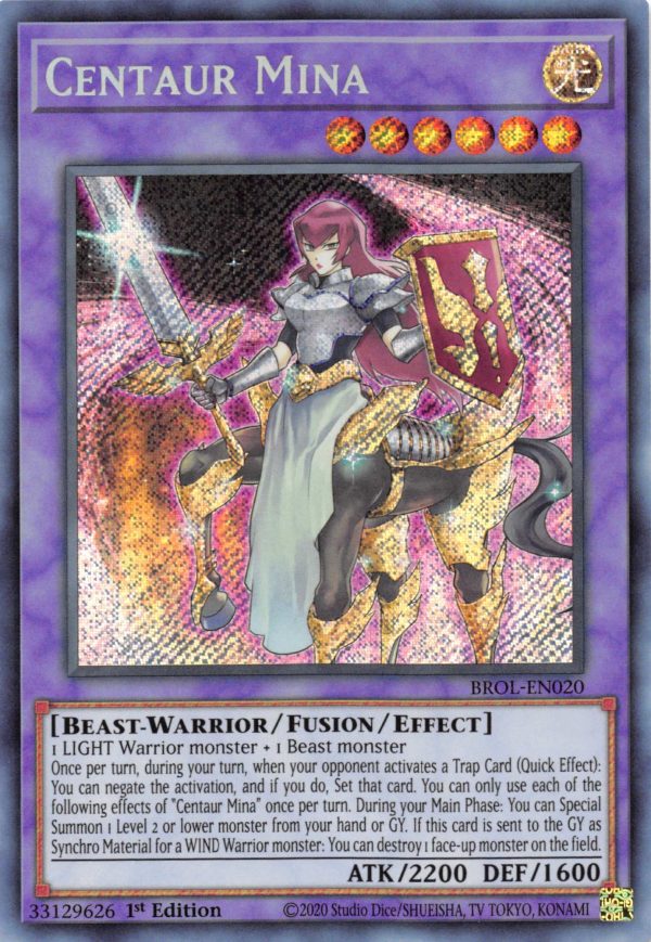 Centaur Mina [BROL-EN020] Secret Rare Sale