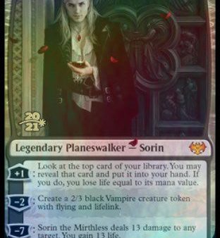 Sorin the Mirthless [Innistrad: Crimson Vow Prerelease Promos] Discount