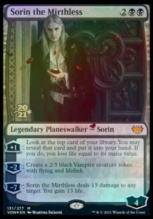 Sorin the Mirthless [Innistrad: Crimson Vow Prerelease Promos] Discount