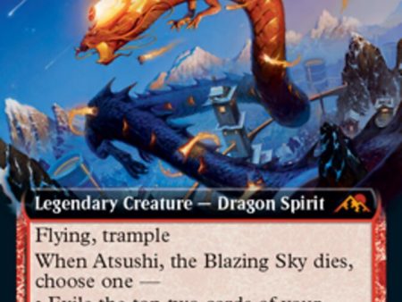 Atsushi, the Blazing Sky (Extended Art) [Kamigawa: Neon Dynasty] Discount