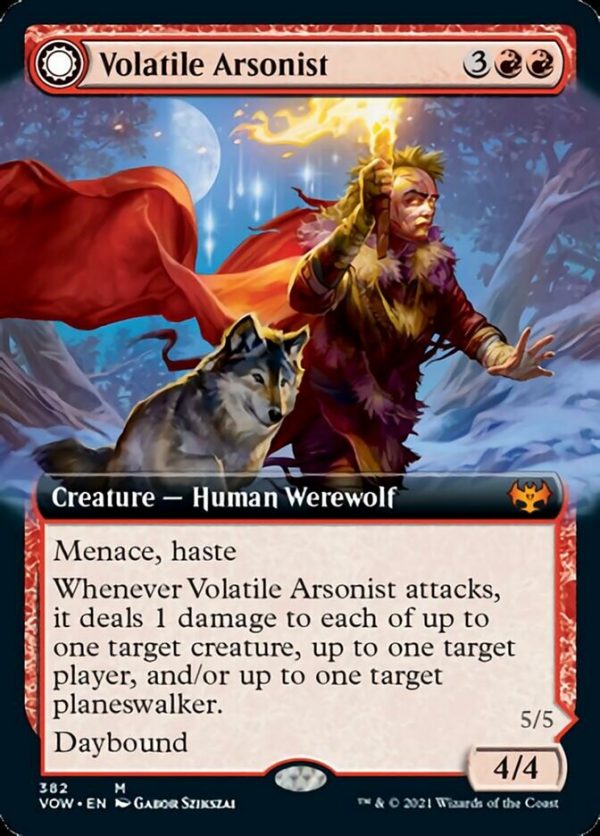 Volatile Arsonist    Dire-Strain Anarchist (Extended) [Innistrad: Crimson Vow] For Cheap