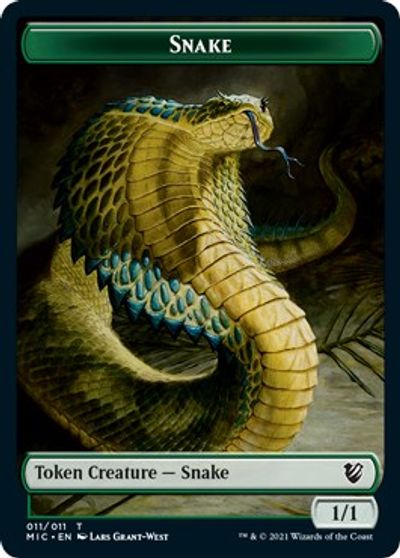 Spirit    Snake Double-sided Token [Innistrad: Midnight Hunt Commander] Discount