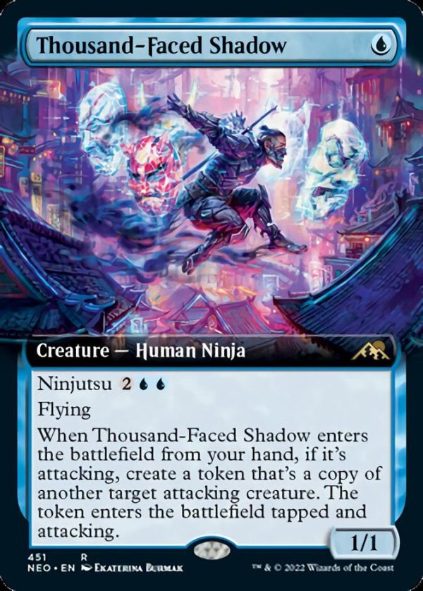 Thousand-Faced Shadow (Extended Art) [Kamigawa: Neon Dynasty] Online now