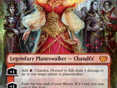 Chandra, Dressed to Kill (Borderless) [Innistrad: Crimson Vow] Online now